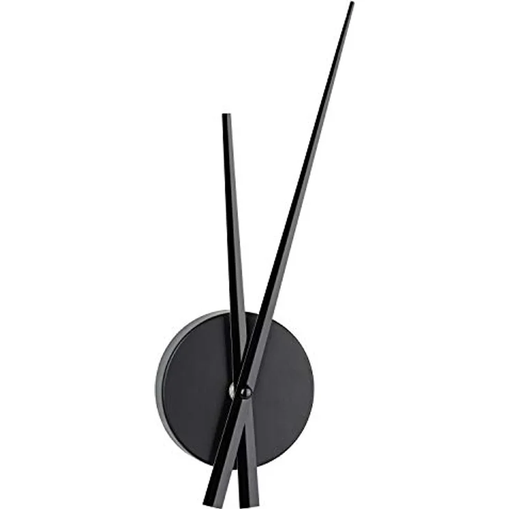 TFA Dostmann Wanduhr minimalistisch, Uhrwerk zum selber bauen, 9,6 x 3,3 x 31 cm, schwarz, 60.3036.01 – Bild 1