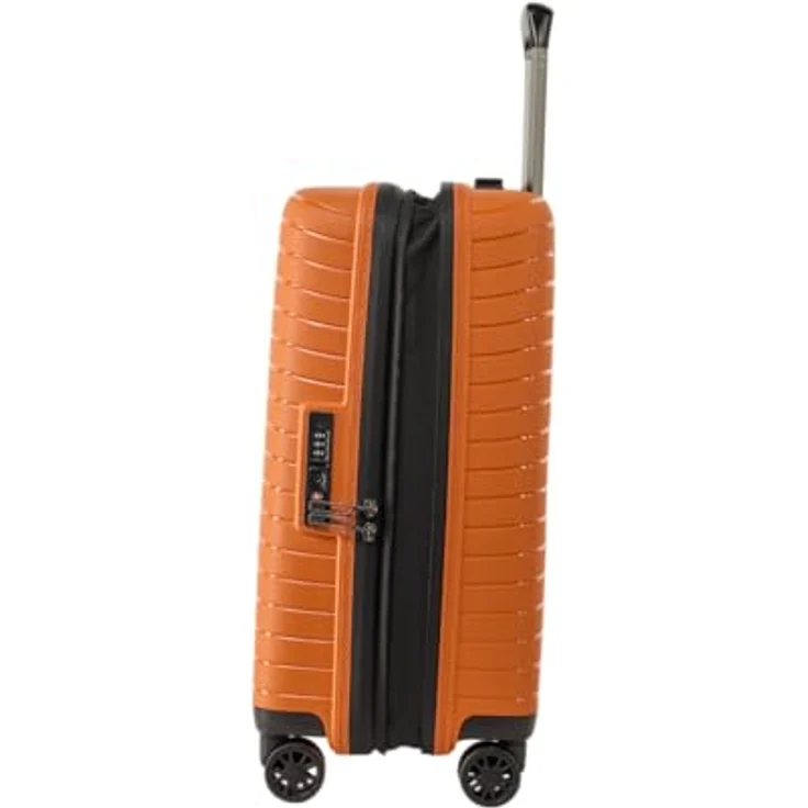 Stratic NOVIUM Hartschalenkoffer S, Trolley mit 4 Rollen, TSA-Zahlenschloss, erweiterbar, aus Polypropylen, Innenfutter aus recyceltem PET, Rosso Clay – Bild 5