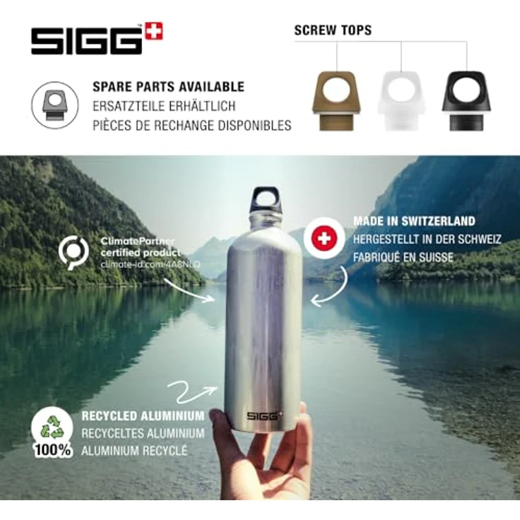 Sigg Trinkflasche Traveller, Silver, 1.0 l – Bild 5