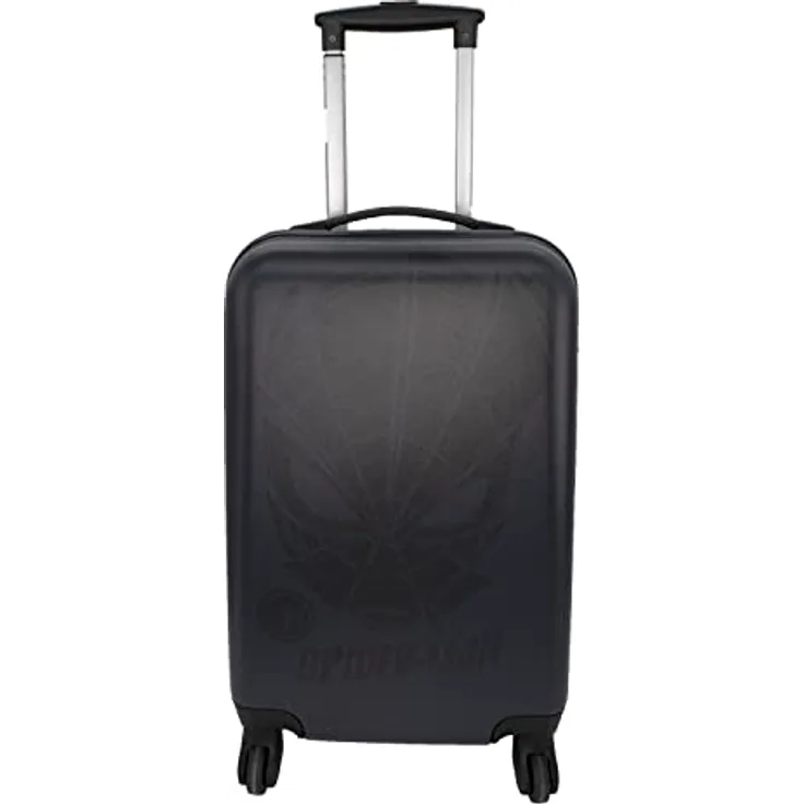 Undercover Kinder Hartschalen Trolley Handgepäck, 4 Rollen, 21 x 56 x 35 cm - 36 l, Motiv: Spider-Man