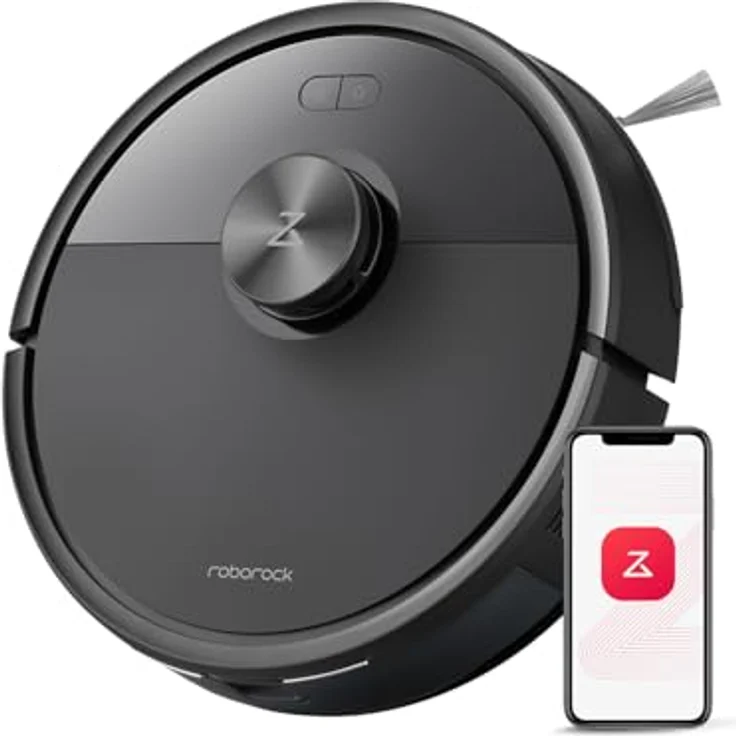 Roborock Q7 M5 Saugroboter mit Wischfunktion, 10.000Pa Saugkraft, LiDAR Navigation, 150Min Laufzeit, Dual Anti-Tangle-System, APP Steuerung (Schwarz) – Bild 1