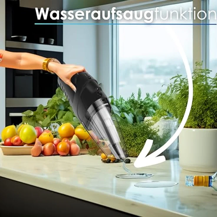 Steinborg Akku Handstaubsauger 6200 Pa Saugleistung HEPA-Filter Kabelloser Autostaubsauger – Bild 3