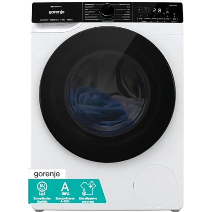 GORENJE WPNA14A3TS, Waschmaschine 10 kg, 1400 U/min, WLAN, AquaStop, Weiß-Silber – Bild 2