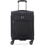 DELSEY PARIS - HELIUM DLX - Weicher Slim-Kabinenkoffer - 55x40x20 cm - 35 Liter - S - Schwarz