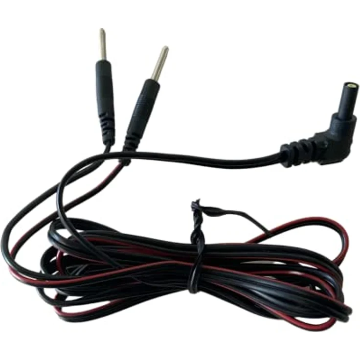Axion Elektrodenpads TENS-EMS-Geräte Anschlusskabel, Set 2 St., 2mm Steckanschluss für verlustfreie Reizstromübertragung – Bild 3