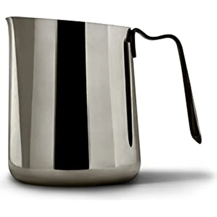 Fellow Eddy Dampfkrug für Milchaufschäumung und Präzisions-Latte-Kunst, Messhilfen, geriffelter Ausguss, scharfe Frontfalte, 304 18/8 Edelstahl 18oz graphit – Bild 1