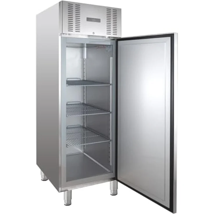 GastroHero Tiefkühlschrank ELINE 650 GN 2/1 Monoblock, 605 L, Edelstahl, energieeffizient, -22 bis -18 °C, Umluftkühlung, digitale Temperaturanzeige – Bild 2