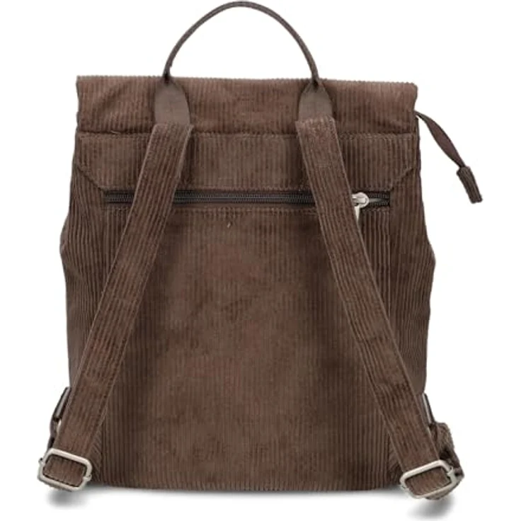 Zwei Mademoiselle.M City Rucksack, braun, 29 cm, 100% Polyurethan, praktische Größe für den Alltag – Bild 3