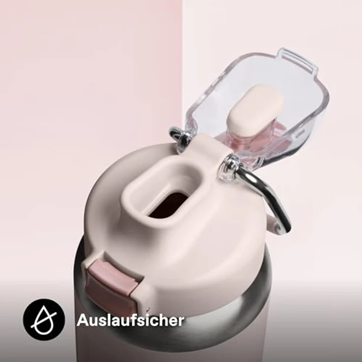 STANLEY 1913 Wellspring Bottle 0.7L, Edelstahlflasche mit auslaufsicherem Deckel, 12 Stunden Kühlung, 40 Stunden eisgekühlt, BPA-frei, spülmaschinenfest, Rose Quartz – Bild 5