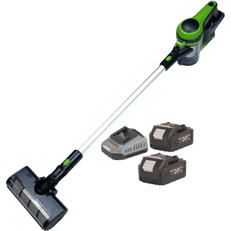 PRO CRAFT Akku-Handstaubsauger VP30, 20 V Brushless, beutellos, 2x 4,0 Ah Akku, mit Ladegerät und HEPA-Filter