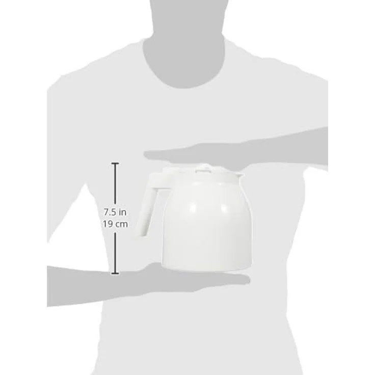 Melitta Look Basis, Selection Thermkanne Ersatzkanne für Filterkaffeemaschine, Kunststoff, weiß – Bild 5