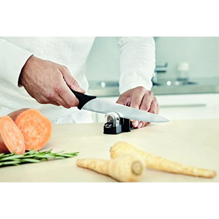 Fiskars Roll-Sharp Messerschärfer mit Keramik-Schleifstein, Kunststoff, Schwarz, Essential, 1023811 – Bild 8