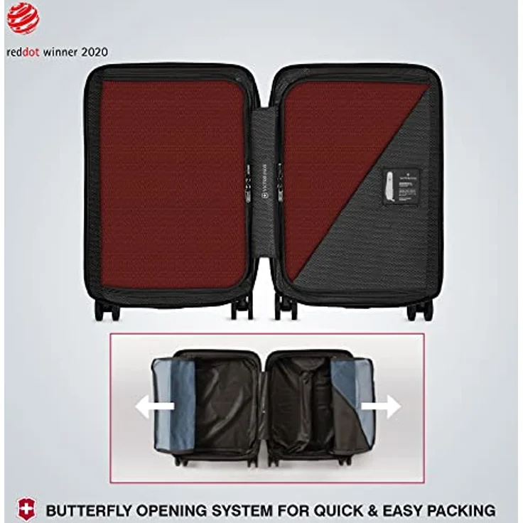 Victorinox Airox Frequent Flyer Hardside Carry-On, Handgepäckkoffer, Trolley, Leicht, 34l Stauraum, Rot – Bild 3
