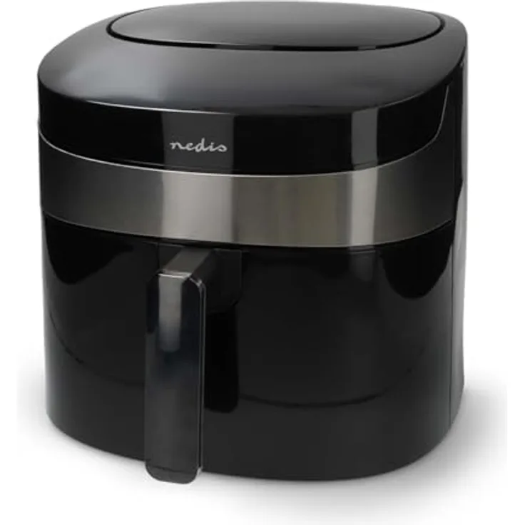 Nedis SmartLife Heißluftfritteuse - Wi-Fi - 7,2 l - Timer: 240 min - Anzahl voreingestellter Programme: 8 - Digital - Android/IOS - Schwarz
