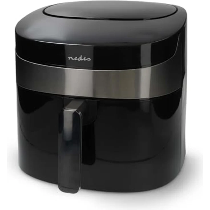 Nedis SmartLife Heißluftfritteuse - Wi-Fi - 7,2 l - Timer: 240 min - Anzahl voreingestellter Programme: 8 - Digital - Android/IOS - Schwarz – Bild 1