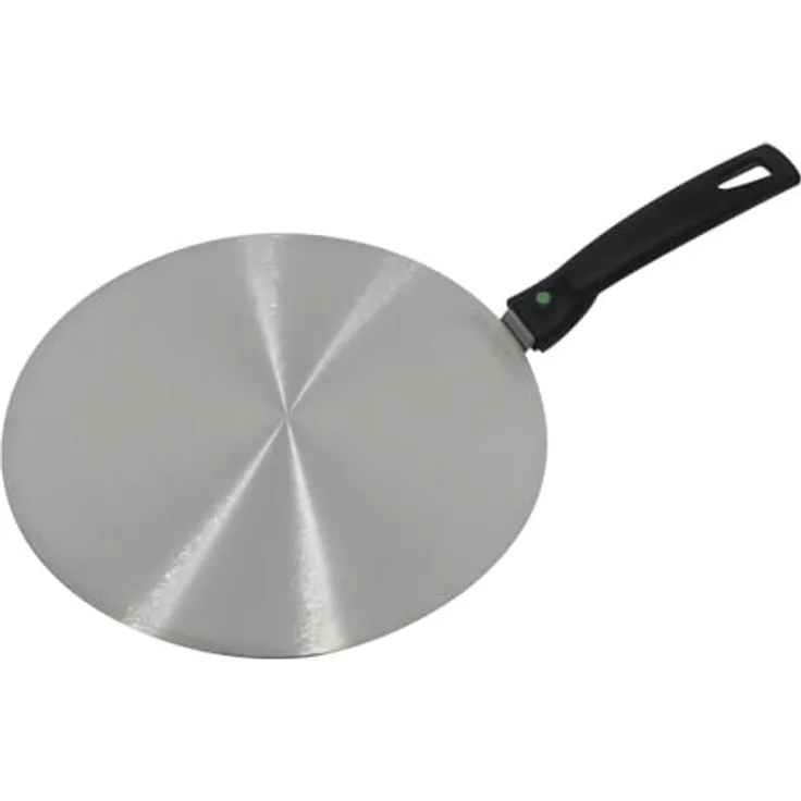 Scanpart Induktionsadapterplatte 4200002226, Edelstahl, 22 cm Durchmesser, für spezielles Kochgeschirr, Silber