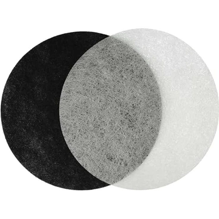 vhbw 8-teiliges Filter-Set für Fritteuse, 4x Aktivkohlefilter und 4x Fettfilter, kompatibel mit Moulinex T-41, T-42, T-43, schwarz/weiß – Bild 8