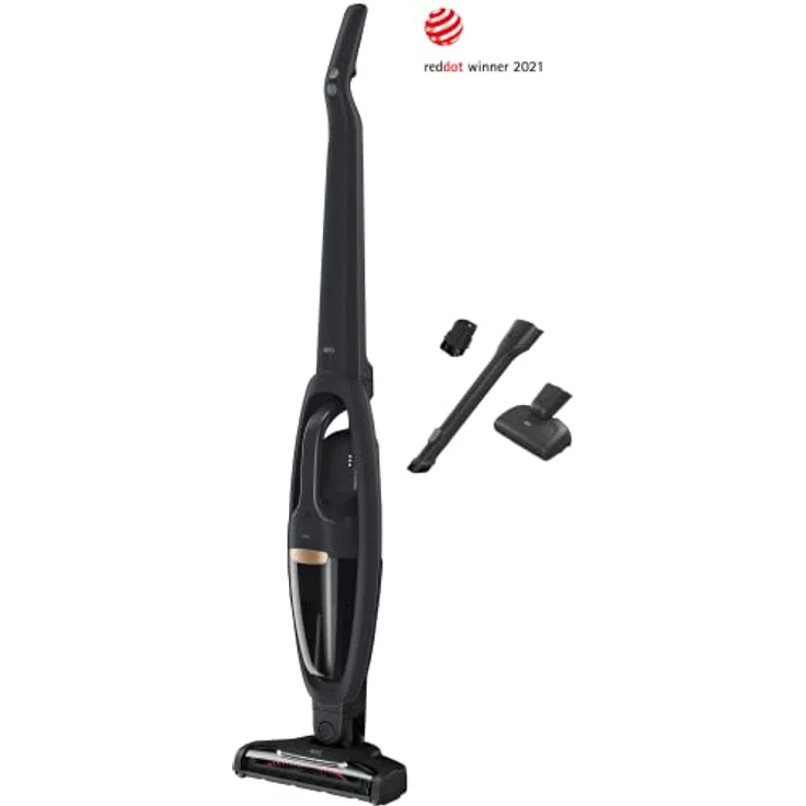 AEG QX6-1-45AN Akku Staubsauger kabellos / Staubsauger beutellos / leise / Handstaubsauger akku / 45 min Laufzeit / leicht / Hartboden / 2in1 / Tierhaare / Hund / Katze / Teppich / Auto / grau – Bild 2