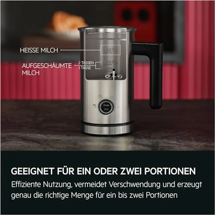 AEG Milchaufschäumer MF5-1-6ST, 5000 W, kompakter Milchaufschäumer für cremigen Milchschaum – Bild 6