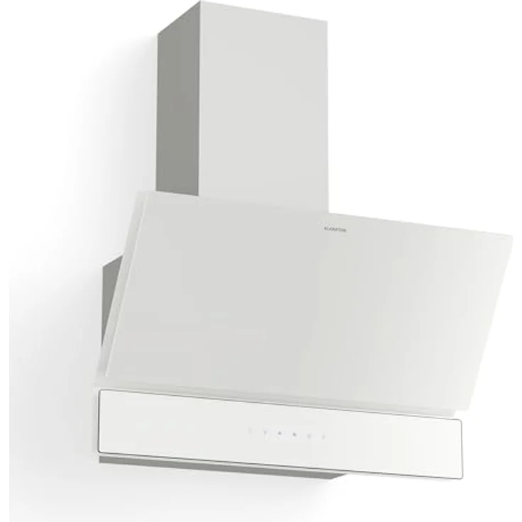Klarstein Velaire Dunstabzugshaube 60 cm, Kopffreihaube mit 820 m³/h Boost, A++ Energieeffizienz, Touch-Bedienung, LED-Beleuchtung, leise, Aluminium- & Aktivkohlefilter, Weiß – Bild 1