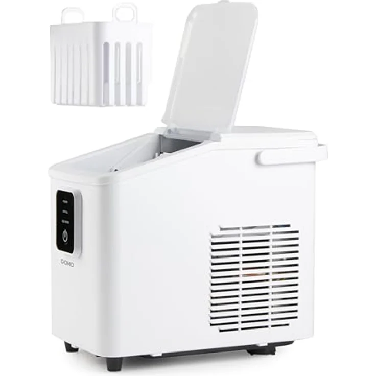 DOMO DO9292IB Eiswürfelmaschine, 0.8L, 12kg in 24Std. mit Selbstreinigungsprogramm und herausnehmbarem Korb – Bild 6