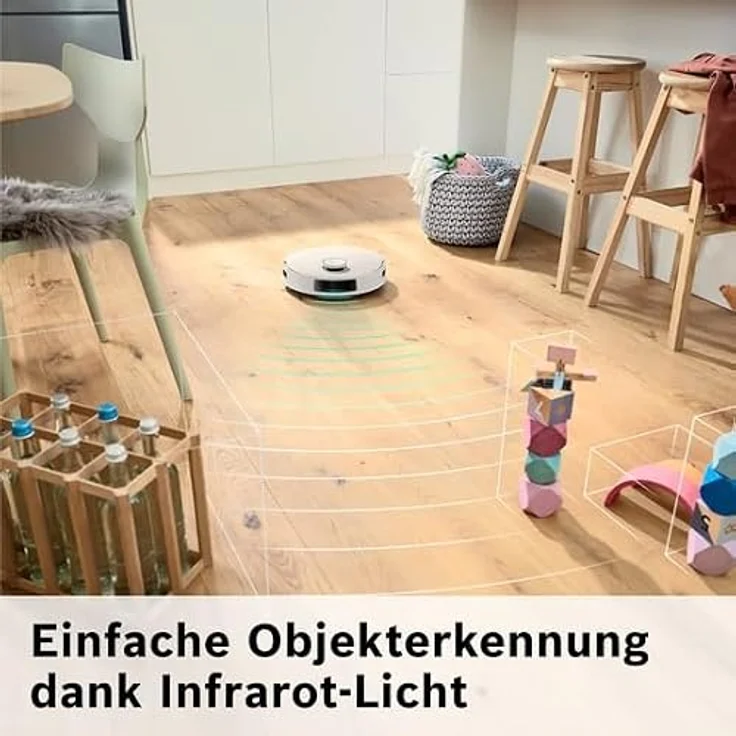 BOSCH BCRD2W Spotless Advanced Saugroboter mit integrierter Wischfunktion, 11.000 Pa Saugleistung, weiß – Bild 8