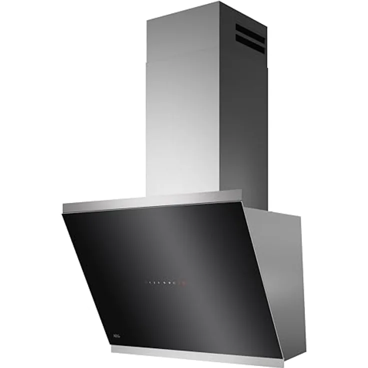 AEG Dunstabzugshaube Serie 7000 SilenceTech 60cm, kopffreie Wandhaube in Edelstahl, max. 760 m³/h, 67 dB(A), Lüftenfunktion - GV77D61SL