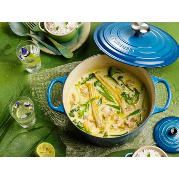 Le Creuset Signature Gusseisen-Bräter mit Deckel, Ø 28 cm, Rund, Für alle Herdarten und Induktion geeignet, Volumen: 6,7 l, Marseille – Bild 7
