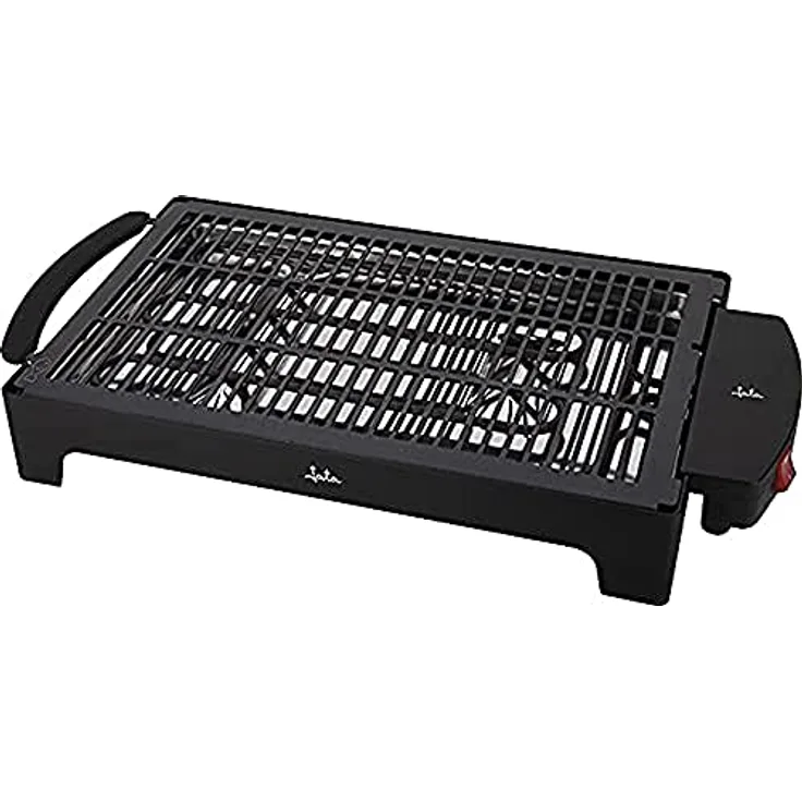 Jata EBQ2 Elektrogrill für den Innen- und Außenbereich - Rauch- und Geruchsfrei - Komplett zerlegbar - Gesundes Kochen mit Wasser - Oberfläche: 40 x 26 cm -1 Stück