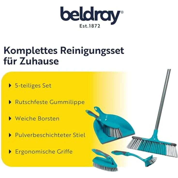 Beldray LA024152TQ 5 Piece Household Cleaning Essentials Set, Turquoise – Bild 3