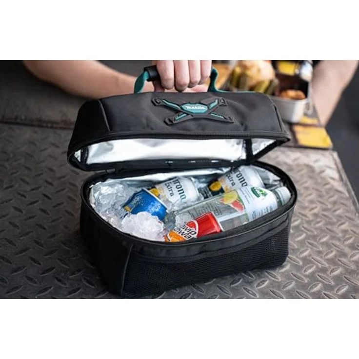 Toolbrothers Fan Lunchpaket mit Edelstahl Brotdose mit Bambus Deckel + Edelstahl Trinkflasche 500 ml + 4 in 1 Multifunktions Besteck + Marken-Kühltasche – Bild 3