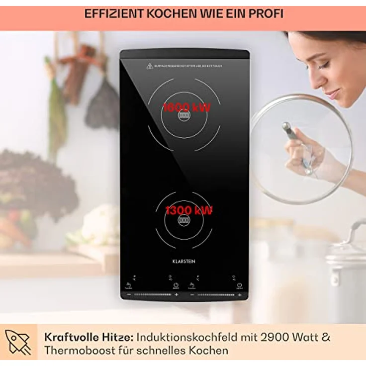 Klarstein VariCook Slim Induktionskochfeld Doppel Kochplatte – Bild 4