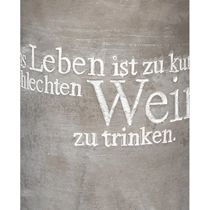 Räder P.e.t. Vino Beton Weinkühler Das Leben ist zu kurz.ca 21. cm – Bild 5