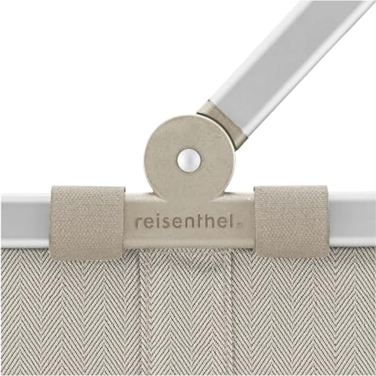 Reisenthel carrybag Shopper, zusammenklappbarer Einkaufskorb mit stabilem Aluminiumrahmen, wasserabweisendes Polyester, nude – Bild 5