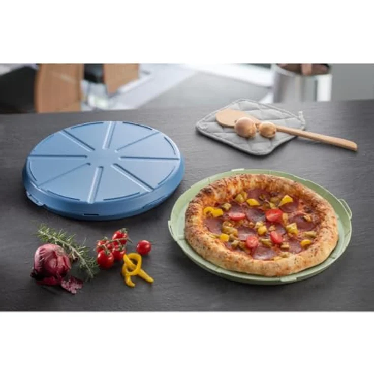 elasto Vorratsdose Pizzabox "ToGo", umweltfreundlich, wiederverwendbar und BPA-frei, für die Spülmaschine geeignet – Bild 7