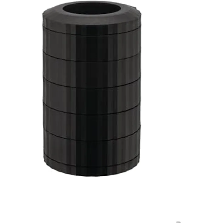 Alessi Plissé MDL19 B – Nespresso-Kapselbehälter mit 5 drehbaren Ablagen, aus thermoplastischem Harz, Schwarz