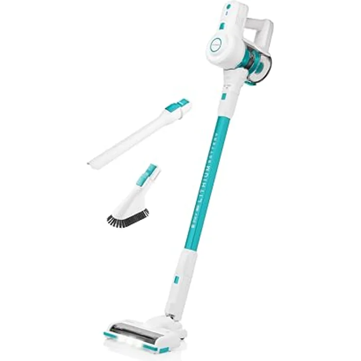 Hyundai Akkusauger I VC938 I 30min Akkulaufzeit I 2 Stufen I HEPA Filter I Leichte Reinigung I Freistehend I Wandhalterung I 21.6 V I Akkustaubsauger – Bild 1