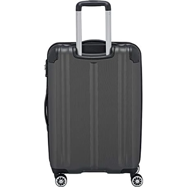 travelite 4-Rad Koffer M mit TSA Schloss + Dehnfalte, Gepäck Serie CITY: Robuster Hartschalen Trolley mit kratzfester Oberfläche, 68 cm, 78 Liter (erweiterbar auf 86 L) – Bild 3