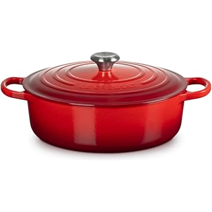 Le Creuset Signature Gourmet-Bräter rund Ø 30 cm Kirschrot – Bild 2