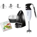 ESGE-Zauberstab Edition Petticoat 99205, Stabmixer, Pürierstab mit Zubehör, bis 16.000 U/Min, Flüssigkeitsmenge: ca. 10 l, 180 Watt, lebenslange Garantie