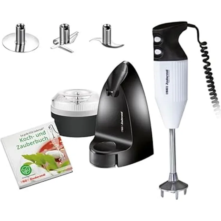 ESGE-Zauberstab Edition Petticoat 99205, Stabmixer, Pürierstab mit Zubehör, bis 16.000 U/Min, Flüssigkeitsmenge: ca. 10 l, 180 Watt, lebenslange Garantie