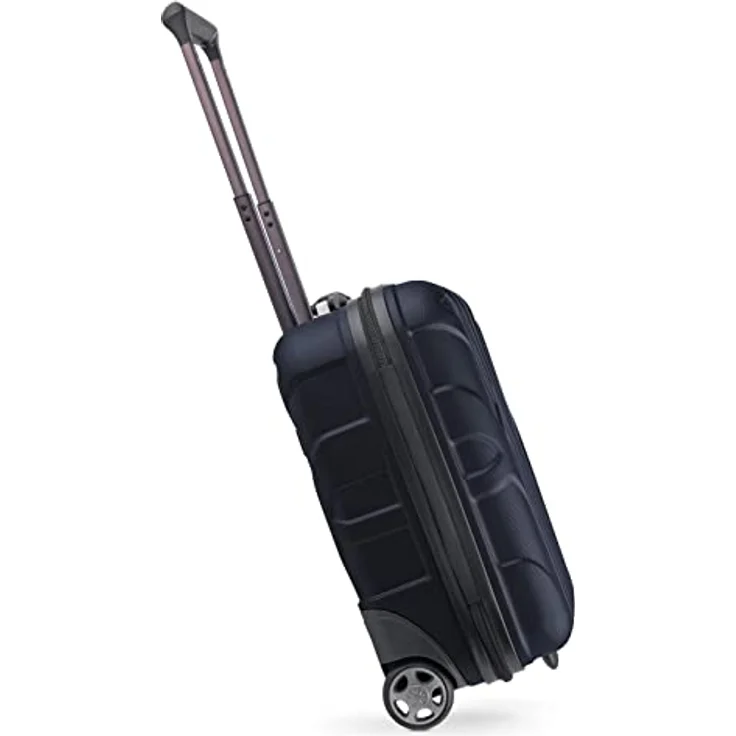 suitline Kleiner Koffer 45x36x20 cm, Easyjet Freigepäck Underseat Handgepäck, Bordgepäck Trolley leicht, 30 Liter, ABS Hartschale, Dunkelblau – Bild 4