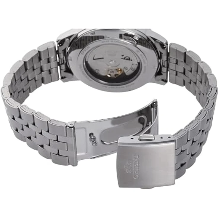 Orient RA-AC0F02S10B, Lässige Herrenuhr mit 42 mm Edelstahlgehäuse, grauem Armband und mechanischem Kaliber F6722 – Bild 2