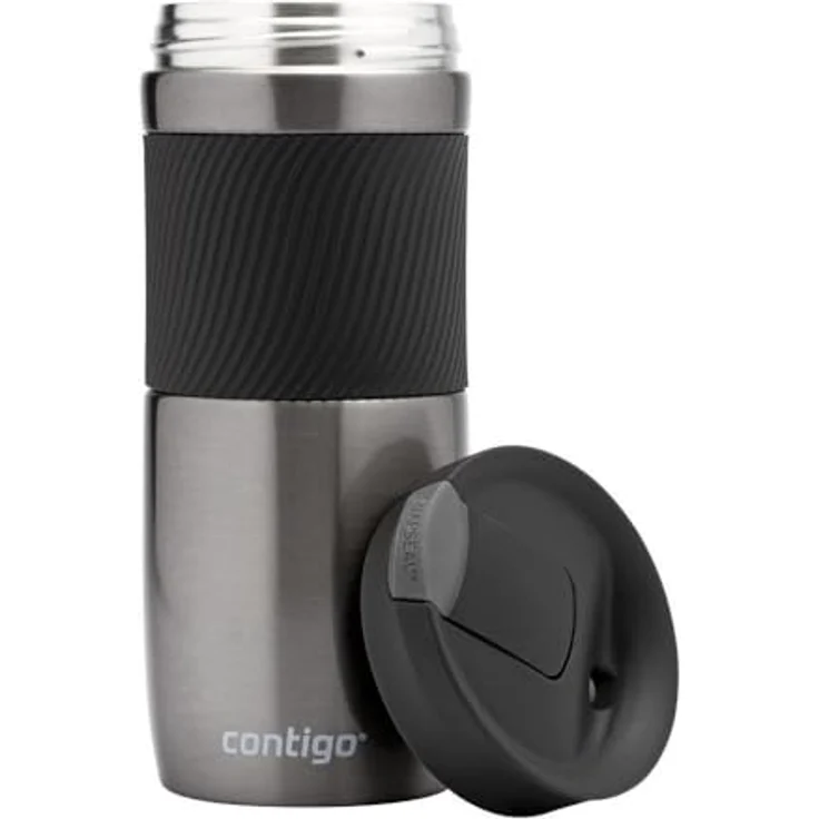 Contigo Thermobecher Byron Snapseal, Edelstahl Isolierbecher, Kaffebecher to go, auslaufsicher, spülmaschinenfester Deckel BPA-frei, 470 ml – Bild 4
