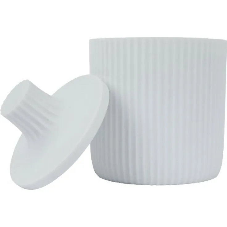 Axentia Aufbewahrungsdose Samos, Weiss - 330 ml Fassungsvermögen, modernes Design, aus hochwertigem Polyresin