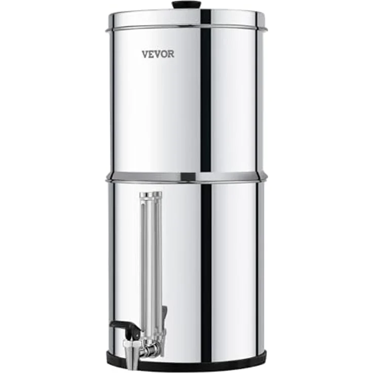 VEVOR Schwerkraft Wasserfiltersystem Edelstahl 7+8,5L, hochmoderne Wasserfiltration mit Blei- und Chlorreduzierung – Bild 9