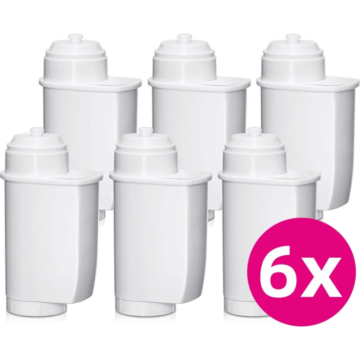 Filswa Wasserfilter FW400, 6er Set kompatibel mit Siemens EQ-Serie,Bosch Vero, Brita Intenza Filter, Schützen Sie Ihre Kaffeemaschine vor starker Verkalkung