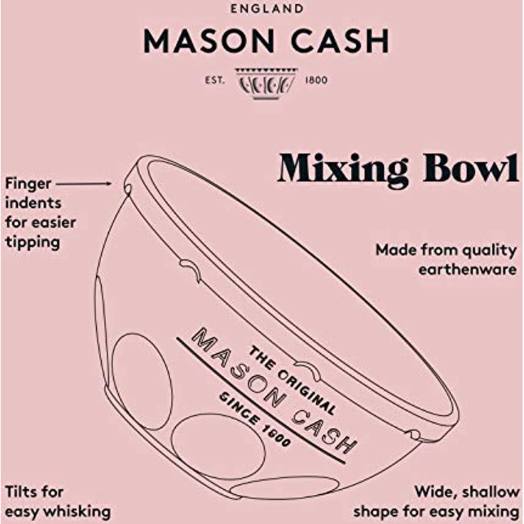 Mason Cash Innovative Küche Rührschüssel, Keramik, Creme, 29 x 29 x 14 cm – Bild 12