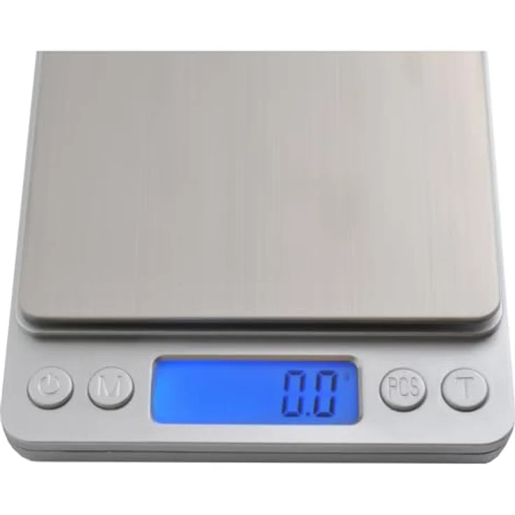 Ruhhy Digitale Präzisions-Grammwaage mit LCD-Display, Tara-Funktion und 2 abnehmbaren Wiegeschalen, hohe Präzision bis 0,1 g, ideal für Küche und Labor – Bild 5