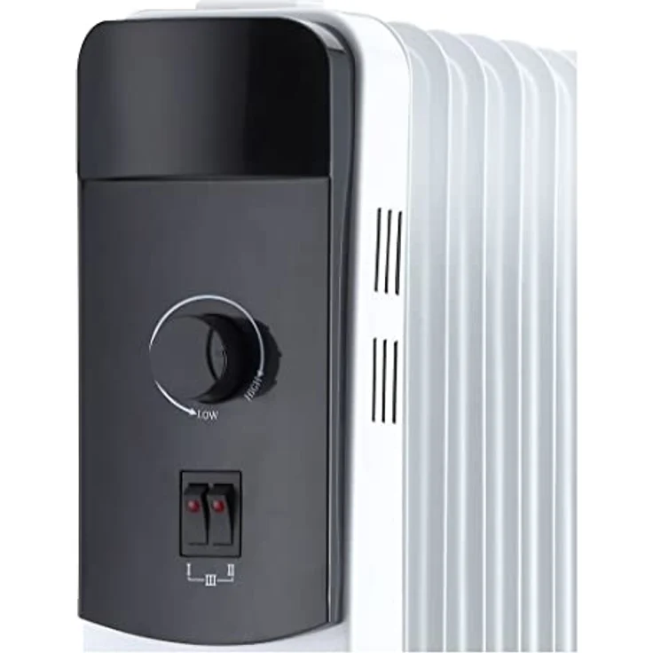 Güde Ölradiator OR 1500-7 (220-240 V, 1500 W Heizleistung, 3 Heizstufen (600/900/1500 W), 7 Rippen, stufenloses Thermostat, Kipp- und Überhitzungsschutz, Rollen für einen sicheren Transport) – Bild 4